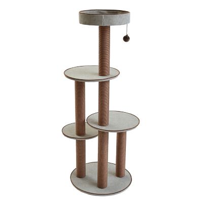 Image showing  59.3 in. Pine Cat Scratching Tree