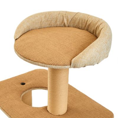Image showing  51 in. Cottonwood 4-Tier Cat Scratching Tree, Beige