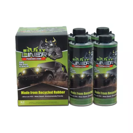Bullyliner Spray Bed Liner Black 1 L Pack of 4 Spray-On Bed Liners