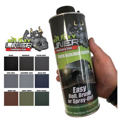 Image showing 5 th Bullyliner Spray-On Bed Liner, Black, 1L, 4-Pack