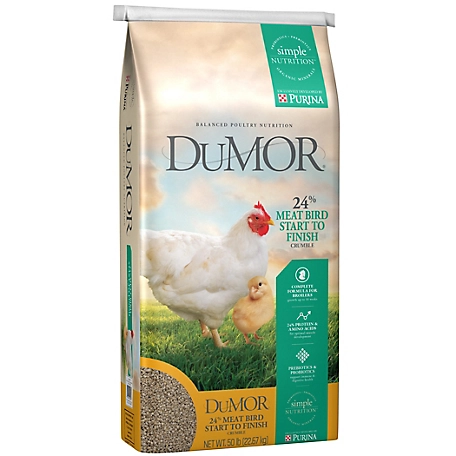 DuMOR Meat Bird Poultry Feed, 50 lb. Bag