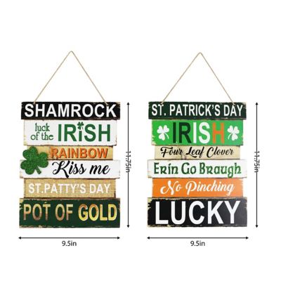 Slice of Akron St. Patrick's Wall Hanging Decor, 11.75 in. x 9.5 in.