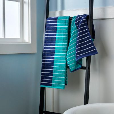 Image showing  Colorblock Stripes Bath Towel