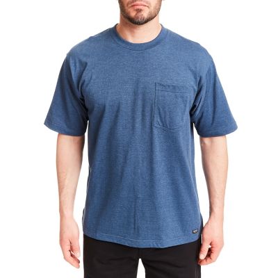 Smith's Workwear Men's Cotton Crew Neck T-Shirt with Extended Tail