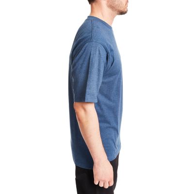 Image showing  Cotton Crew Neck T-Shirt with Extended Tail
