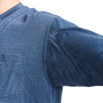 Image showing  Cotton Crew Neck T-Shirt with Extended Tail
