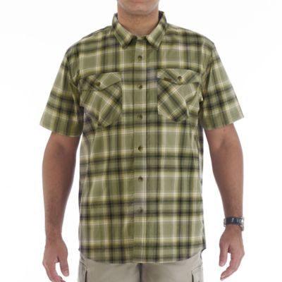 Smith's Workwear Men's Short-Sleeve Plaid Shirt