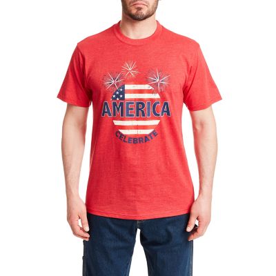 Smith's Workwear Short-Sleeve Patriotic Crew Neck T-Shirt