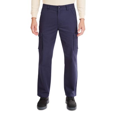 Smith's Workwear Men's Stretch Fit Mid-Rise Canvas Cargo Work Pants