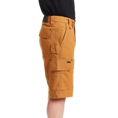 Image showing  Men's Stretch Fit Mid-Rise Canvas Cargo Utility Work Shorts