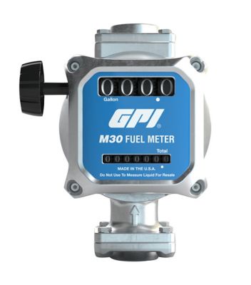 GPI Mechanical Fuel Meter, 5-30 GPM, 1 in. NPT