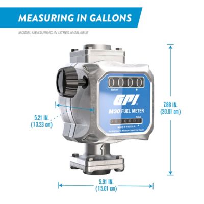 Image showing 1 th GPI Mechanical Fuel Meter, 5-30 GPM, 1 in. NPT