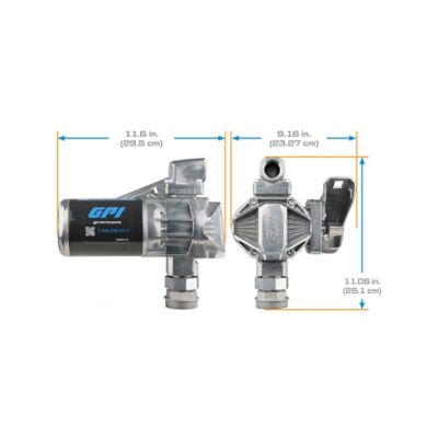 Image showing 5 th GPI 20 GPM 12V Fuel Transfer Pump, Automatic Diesel Nozzle