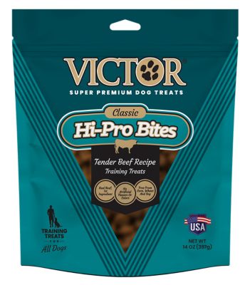 Victor Classic Hi-Pro Bites Tender Beef Recipe Dog Training Treats, 14 oz.