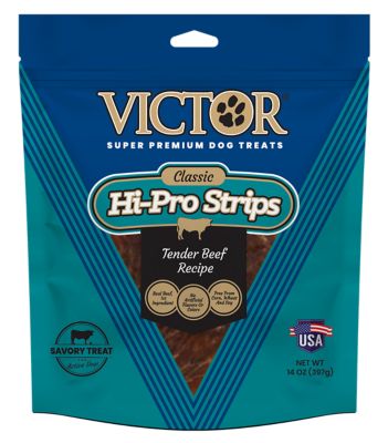 Victor Classic Hi-Pro Strips Tender Beef Recipe Dog Treats, 14 oz.