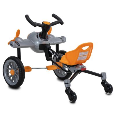 ROLLPLAY Flex Pedal Drifter Ride-On Toy, Orange She is 3