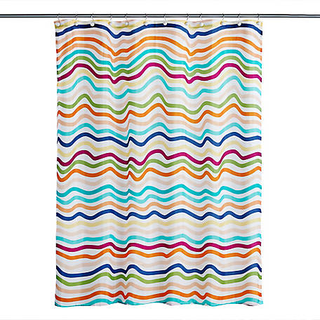 Pink Candy Grains Shower Curtain Bathroom Curtain 12 Hooks 70in 