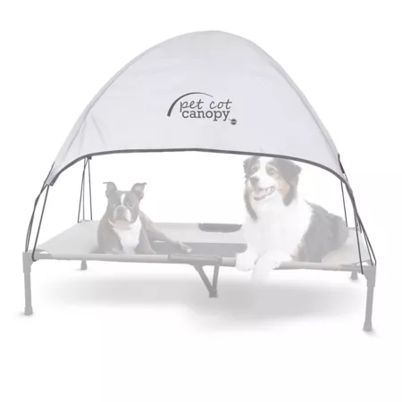 K&H Pet Products Pet Bed Canopy (Bed Sold Separately) Gray X-Large 32 x 50 Inches Elevated & Cooling Beds