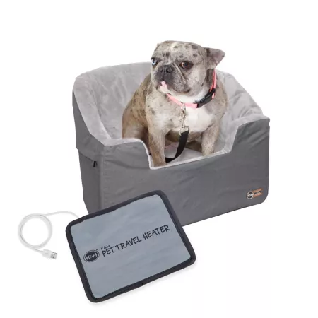 K&H Pet Products Heated Pet Booster Seat Pet Car Seats