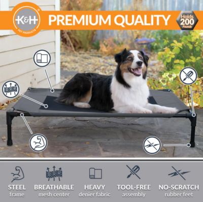 Image showing 10 th K&H Pet Products Original Elevated Cot Pet Bed