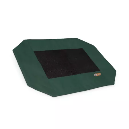 K&H Pet Products Original Replacement Crib Cover (Cot Sold Separately) Green/Black Medium 25" x 32" Elevated & Cooling Beds