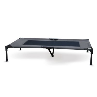 K&H Pet Products Original Elevated Cot Pet Bed, 32 in. x 50 in. x 9 in., Extra Large, Charcoal/Black