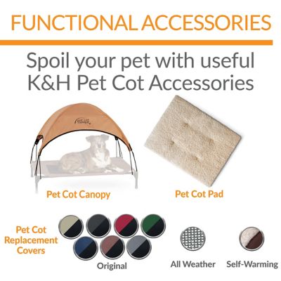 Image showing 5 th K&H Pet Products Original Elevated Cot Pet Bed