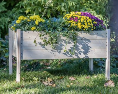 Image showing  Wooden Raised Garden Planter, 38 in. x 24 in. x 22 in., Large