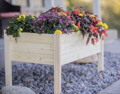 Image showing  Wooden Raised Garden Planter, 38 in. x 24 in. x 22 in., Large