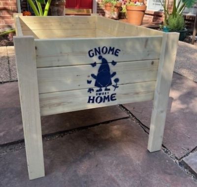 Image showing 7 th Zylina Wooden Raised Garden Planter, 47.5 in. x 36 in. x 22 in., Extra Large