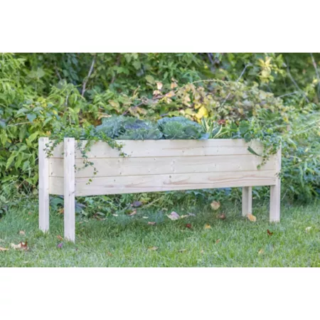 Zylina Wooden Raised Garden Planter - Extra Long Raised Garden Beds