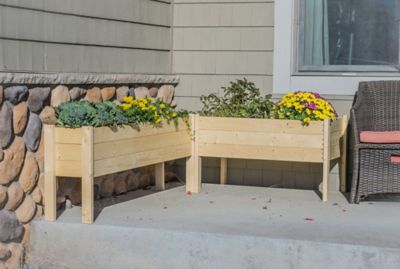 Image showing 5 th Zylina Wooden Raised Garden Planter, 60 in. x 12 in. x 22 in., Extra Long