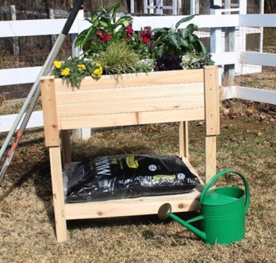 Zylina Raised Garden Planter with Storage Shelf