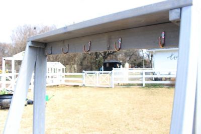 Image showing  Garden Storage Shelves with Hooks