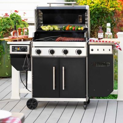 Image showing  742 sq. in. Pellet Smoker and Grill Combo