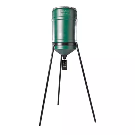 On Time Feeders 200 lb Elite Feeder with Tripod Up to 6 Feedings Per Day Game Feeders