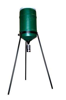 On Time Feeders 200 lb. Solar Elite Game Feeder with Tripod, 1 to 6 Feedings Per Day