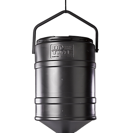 On Time Feeders 150 lb. Capacity Barrel with Hanging Bracket