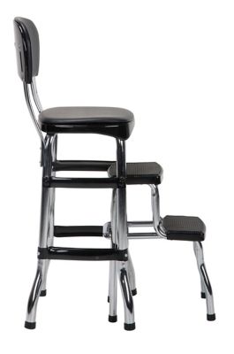Image showing 5 th COSCO Stylaire Retro Chair with Step Stool with Pullout Steps