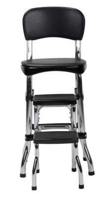 Image showing 6 th COSCO Stylaire Retro Chair with Step Stool with Pullout Steps