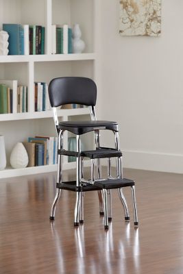 Image showing 8 th COSCO Stylaire Retro Chair with Step Stool with Pullout Steps