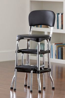 Image showing 9 th COSCO Stylaire Retro Chair with Step Stool with Pullout Steps