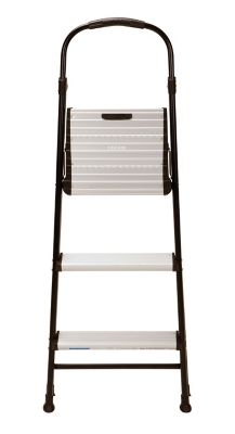 COSCO 3-Step 250 lb. Capacity Metal Folding Step Stool with Rubber Hand Grip, 8 ft. 10 in. Max Reach, ANSI Type 1