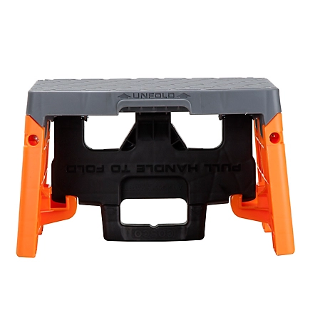 COSCO 1-Step 300 lb. Capacity Plastic Folding ANSI Type 1A Step Stool, 7 ft. 2 in. Reach