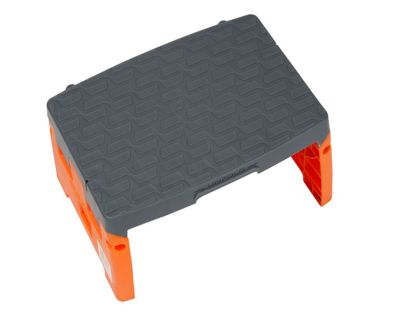 Image showing 5 th COSCO 7 ft. 2 in. 300 lb. Capacity Plastic Folding 1-Step Stool, ANSI Type 1A