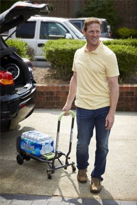 Image showing  300 lb. Capacity Shifter Multi-Position Folding Hand Truck and Cart, Green