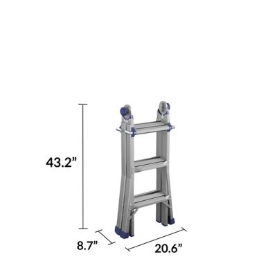 COSCO 300 lb. Capacity Aluminum Multi-Position Type IA Ladder, 14 ft. Reach