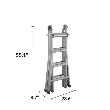 COSCO Aluminum Multi-Position Ladder 18 ft 300 lb Capacity Type IA Extension Ladders