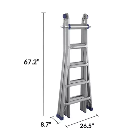 COSCO Aluminum Multi-Position Ladder 22 ft 300 lb Capacity Type IA Extension Ladders