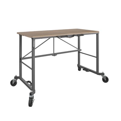 COSCO 48 in. x 23.5 in. MDF Top Smartfold Portable Folding Work Desk, 350 lb. Capacity